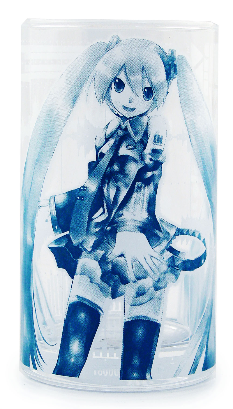 Character Vocal Series Miku Hatsune Project Diva Waveform Glass image 1