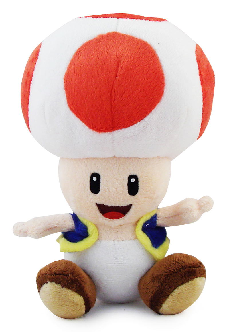 Super Mario Plush Series Plush Doll: Toad (Small Size) image 1