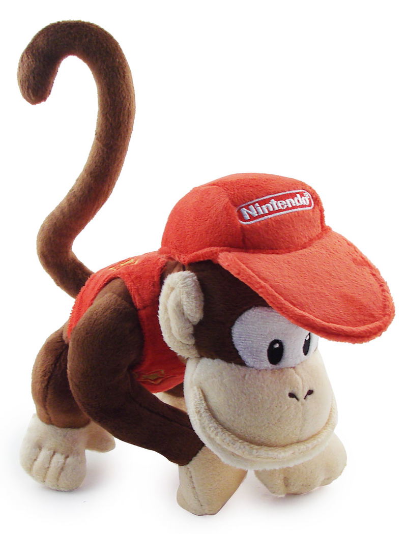 Super Mario Plush Series Plush Doll: Diddy Kong image 1