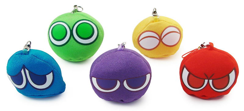 Sanei Puyo Puyo Mascot Phone Strap Set image 1