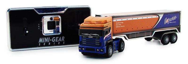 Mini-Gear Series R/C Cargo Truck (Orange & Blue) image 1
