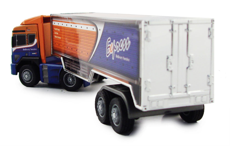 Mini-Gear Series R/C Cargo Truck (Orange & Blue) image 3