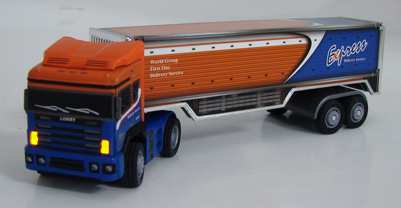 Mini-Gear Series R/C Cargo Truck (Orange & Blue) image 4