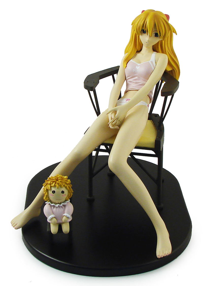 Neon Genesis Evangelion 1/5.5 Scale Pre-Painted Cold Cast Figure: Asuka Langley (Night Suit Version) image 1