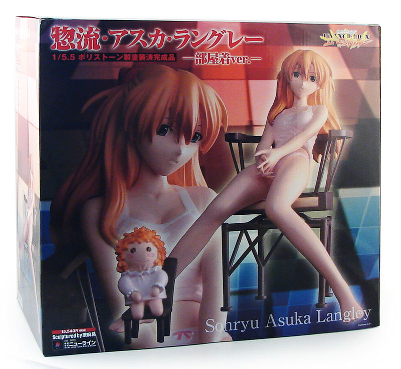 Neon Genesis Evangelion 1/5.5 Scale Pre-Painted Cold Cast Figure: Asuka Langley (Night Suit Version) image 4