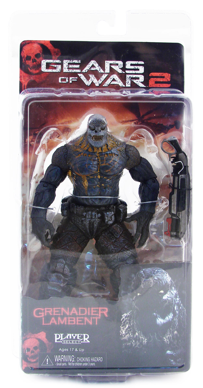 Gears of War Series 4 Pre-Painted Figure: Locust Grenadier Lambent (Exclusive Version) image 2