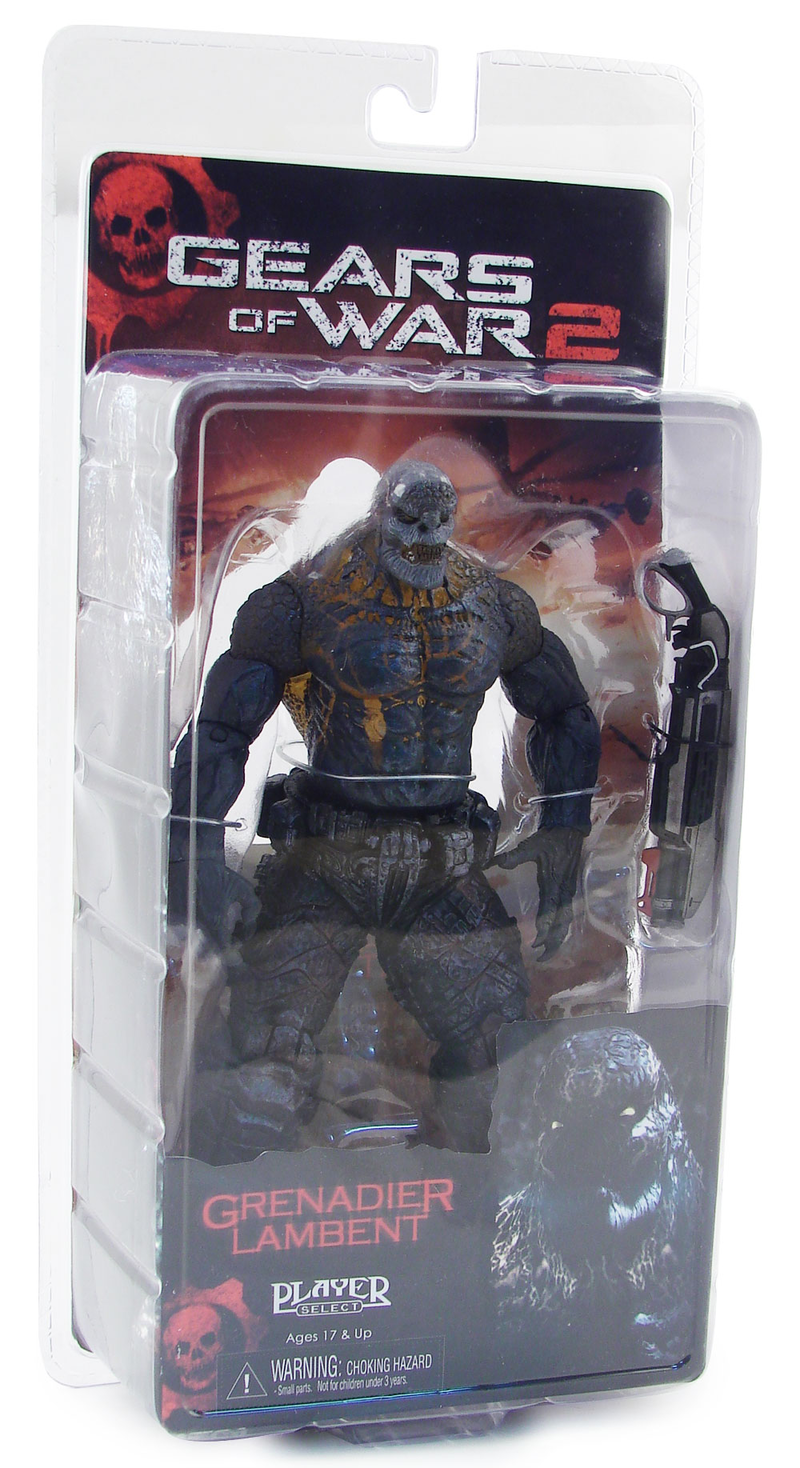 Gears of War Series 4 Pre-Painted Figure: Locust Grenadier Lambent (Exclusive Version) image 3