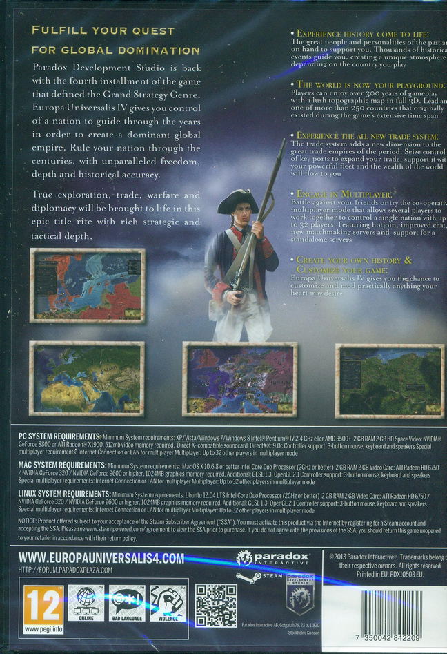 Europa Universalis IV (DVD-ROM) image 2