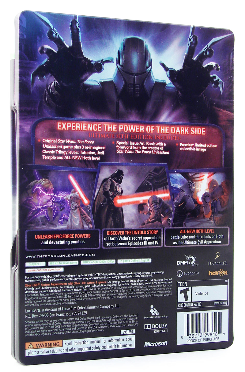 Star Wars: The Force Unleashed [Ultimate Sith Edition] image 2