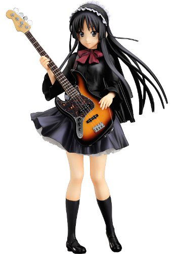 K-ON! 1/8 Scale Pre-Painted PVC Figure: Akiyama Mio (Up Lark Version) image 1
