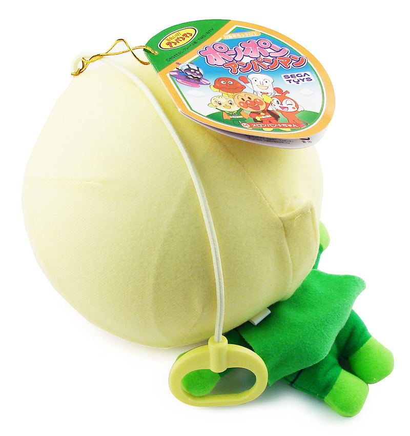 Anpanman Ponpon Air Plush Doll: Melon Panna image 2