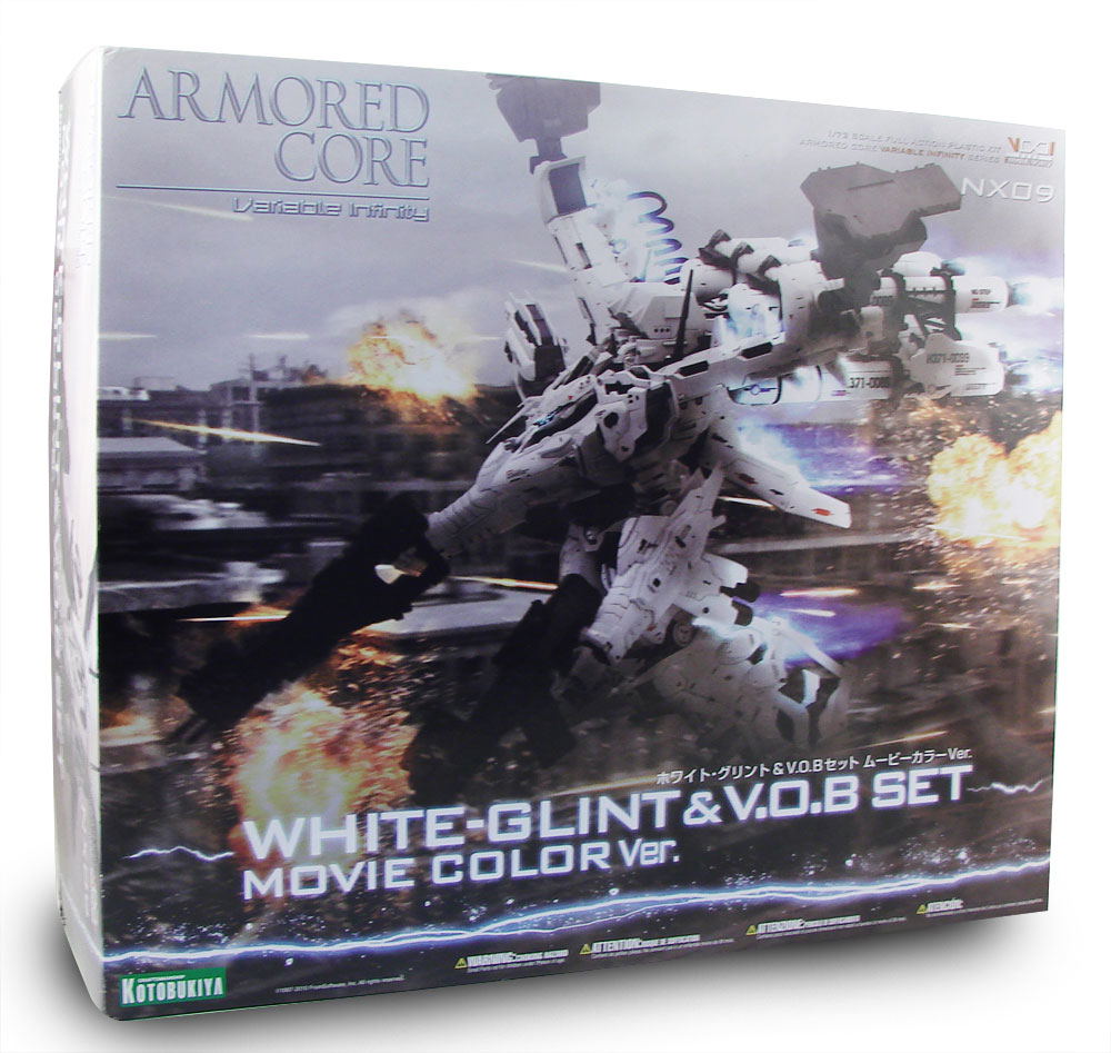 Armored Core 1/72 Scale Plastic Model Kit: White Glint & V.O.B Set Movie  Color Version (Re-run)