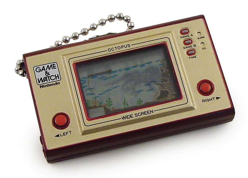 TakaraTomy Game Watch Mini Solar Key Holder: Octopus image 1