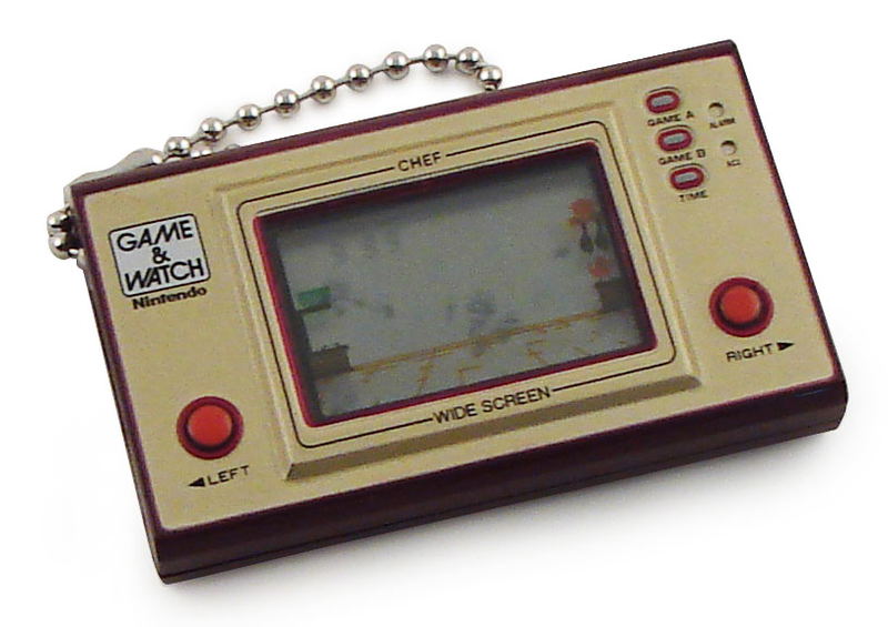 TakaraTomy Game Watch Mini Solar Key Holder: Chef image 1