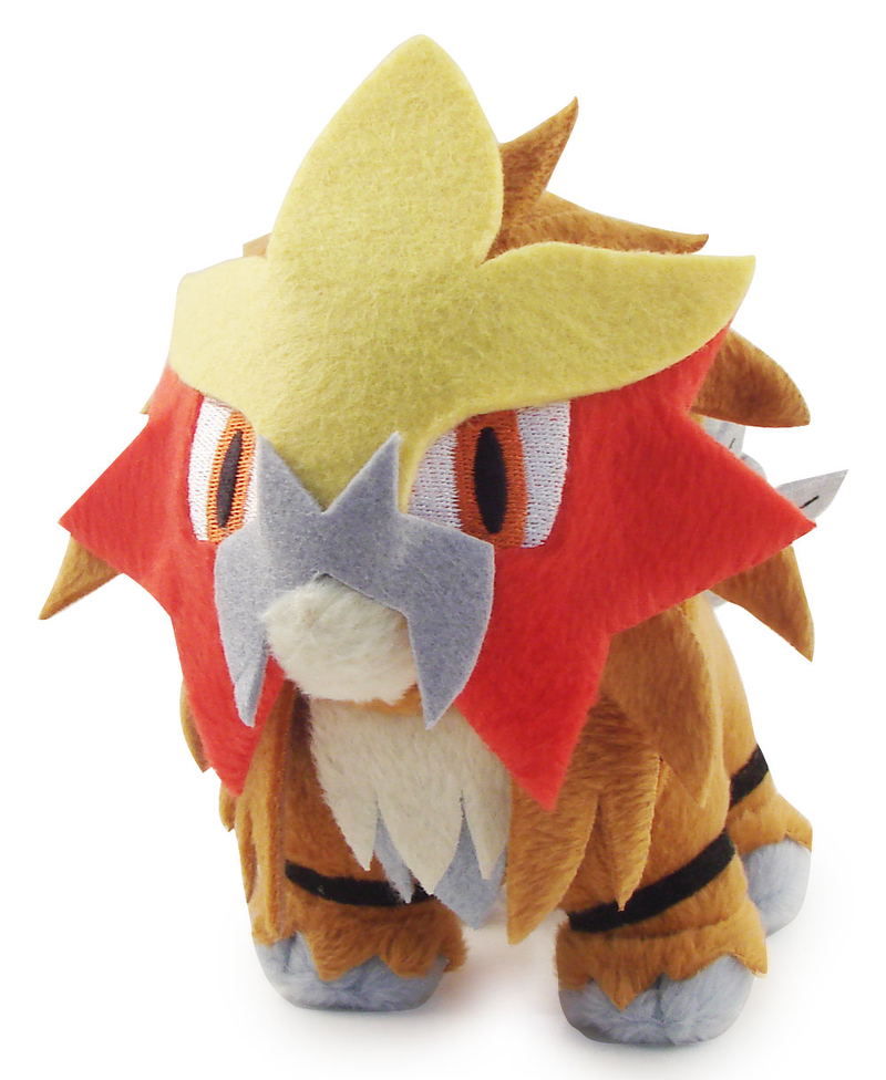 Pokemon Pocket Monster DP Korotto Pre-Painted Plush Doll: Entei image 1