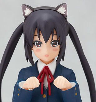 K-ON! Non Scale Pre-Painted PVC Figure: figma Nakano Azusa (School Uniform Version) image 2