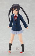 K-ON! Non Scale Pre-Painted PVC Figure: figma Nakano Azusa (School Uniform Version) thumbnail 6