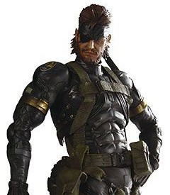 Metal Gear Solid Peace Walker Play Arts Kai Pre-Painted Figure: Snake (Sneaking Suit Version) Re-run image 2