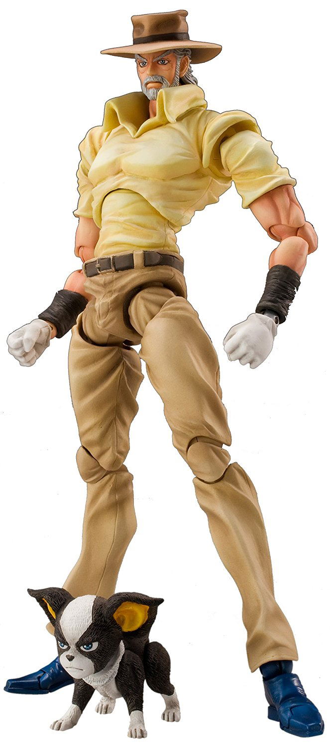 Super Figure JoJo's Bizarre Adventure Part 3 No. 17: Joseph Joestar & Iggy (Hirohiko Araki Specify Color) (Re-run) image 2