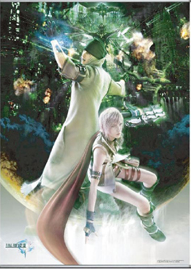 Final Fantasy XIII Wall Scroll Poster - Lightning & Snow image 1