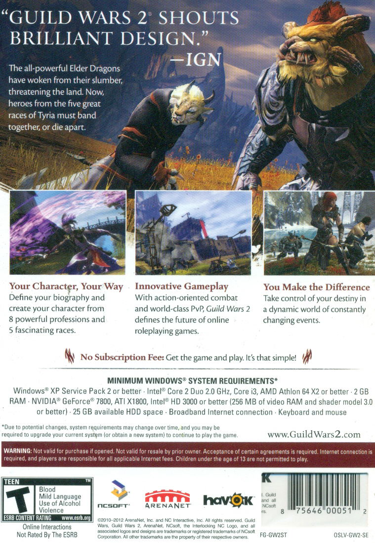Guild Wars 2 (DVD-ROM) image 2