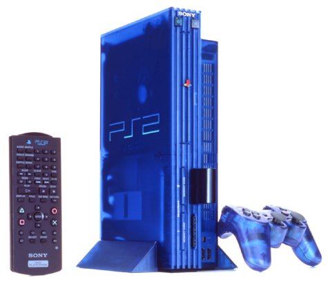 PS2 PlayStation 2 Ocean Blue Console Limited Color Japanese NTSC-J (Japan)  SONY
