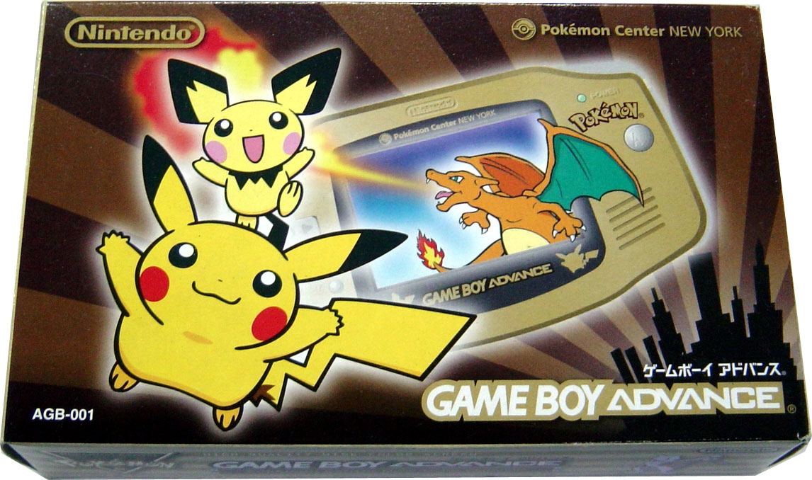 Game Boy Advance Console - Pokemon Center NY Gold Limited 