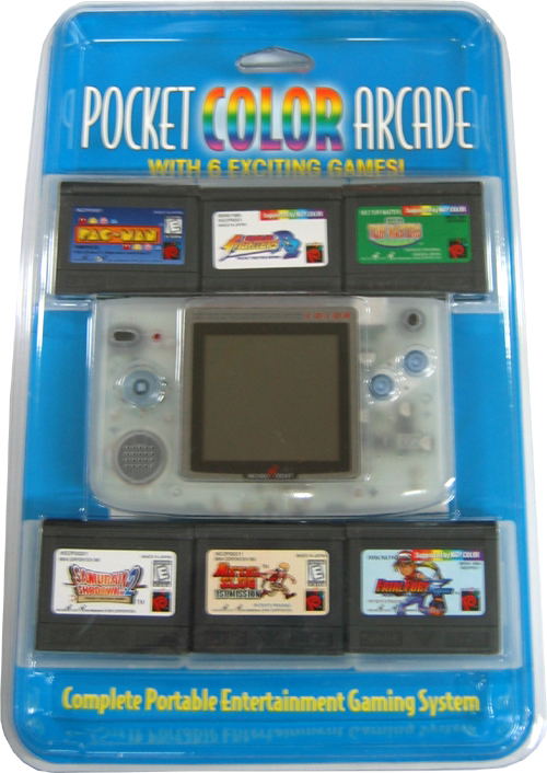 NeoGeo Pocket Color Bundle (incl. 6 games) - Crystal White