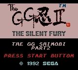 The GG Shinobi II: The Silent Fury