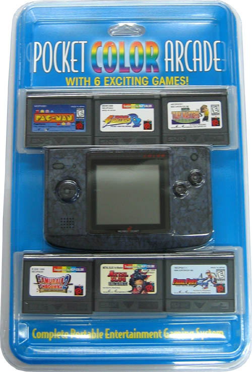 NeoGeo Pocket Color Bundle (incl. 6 games) - Stone Blue image 1