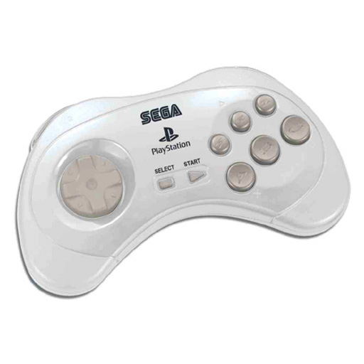 Sega Saturn Control Pad (snow white) for PlayStation