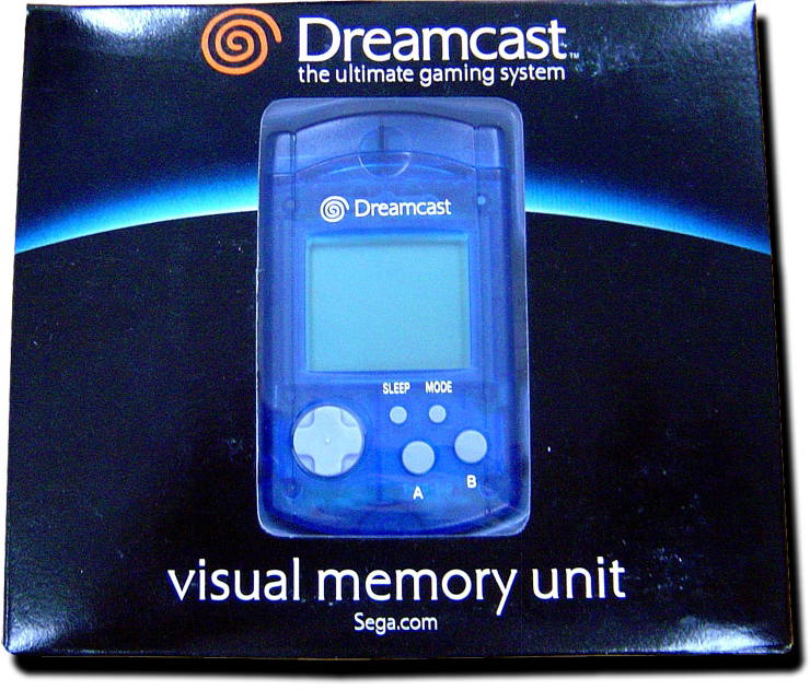 Dreamcast Visual Memory Card VMS/VMU (clear blue) for Dreamcast