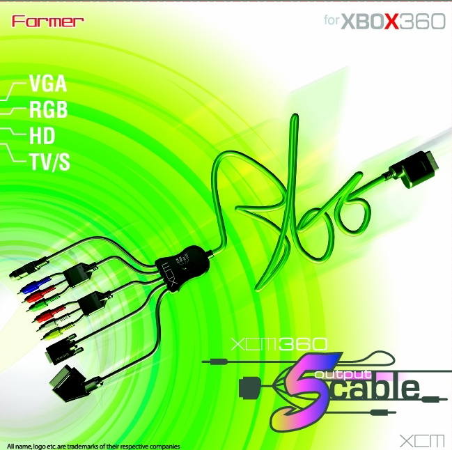 XCM 5 Output Cable for Xbox360