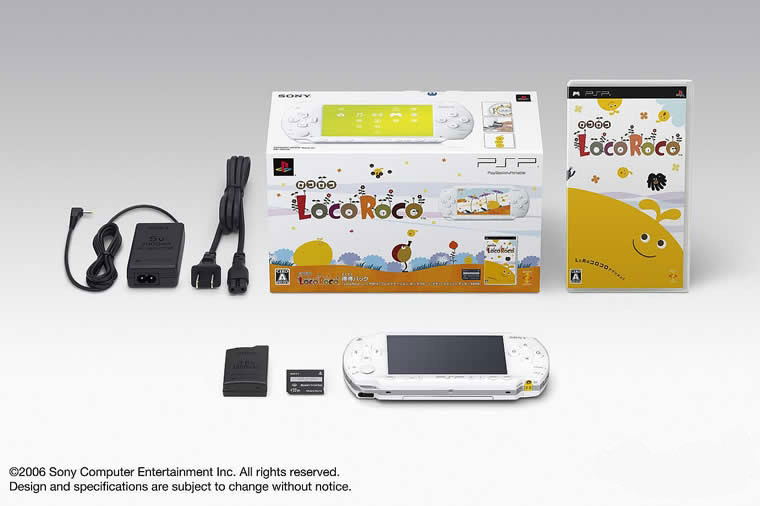 PSP PlayStation Portable LocoRoco Pack (ceramic white) image 1