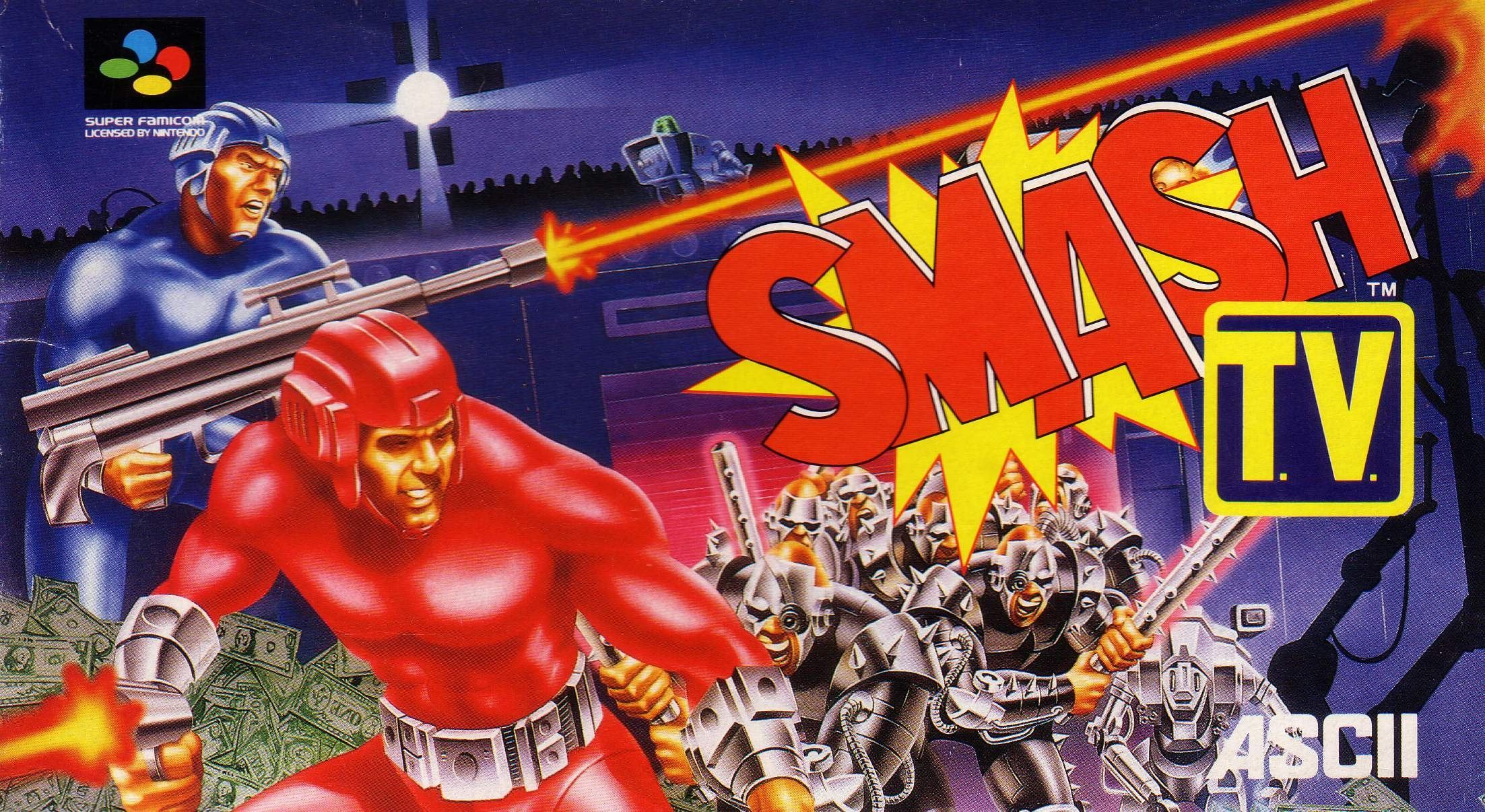 Super Smash T.V. for Super Famicom / SNES - Bitcoin & Lightning 