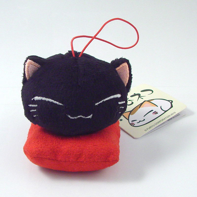Nemuneko Zabuton Mascot Plush Doll: Nemuneko Black Ver. image 1