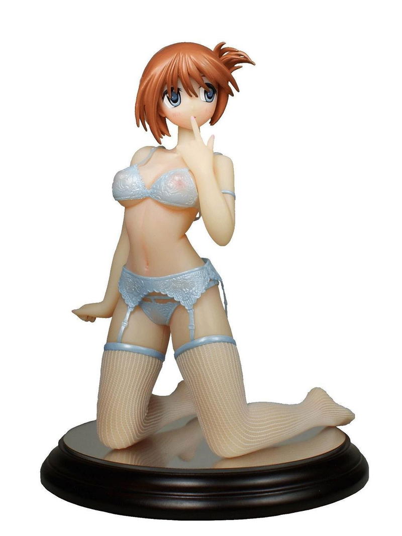 To Heart 2 1/6 Scale Pre-Painted PVC Figure: Komaki Manaka Underwear & Apron Ver. Pastel Blue Ver. image 1