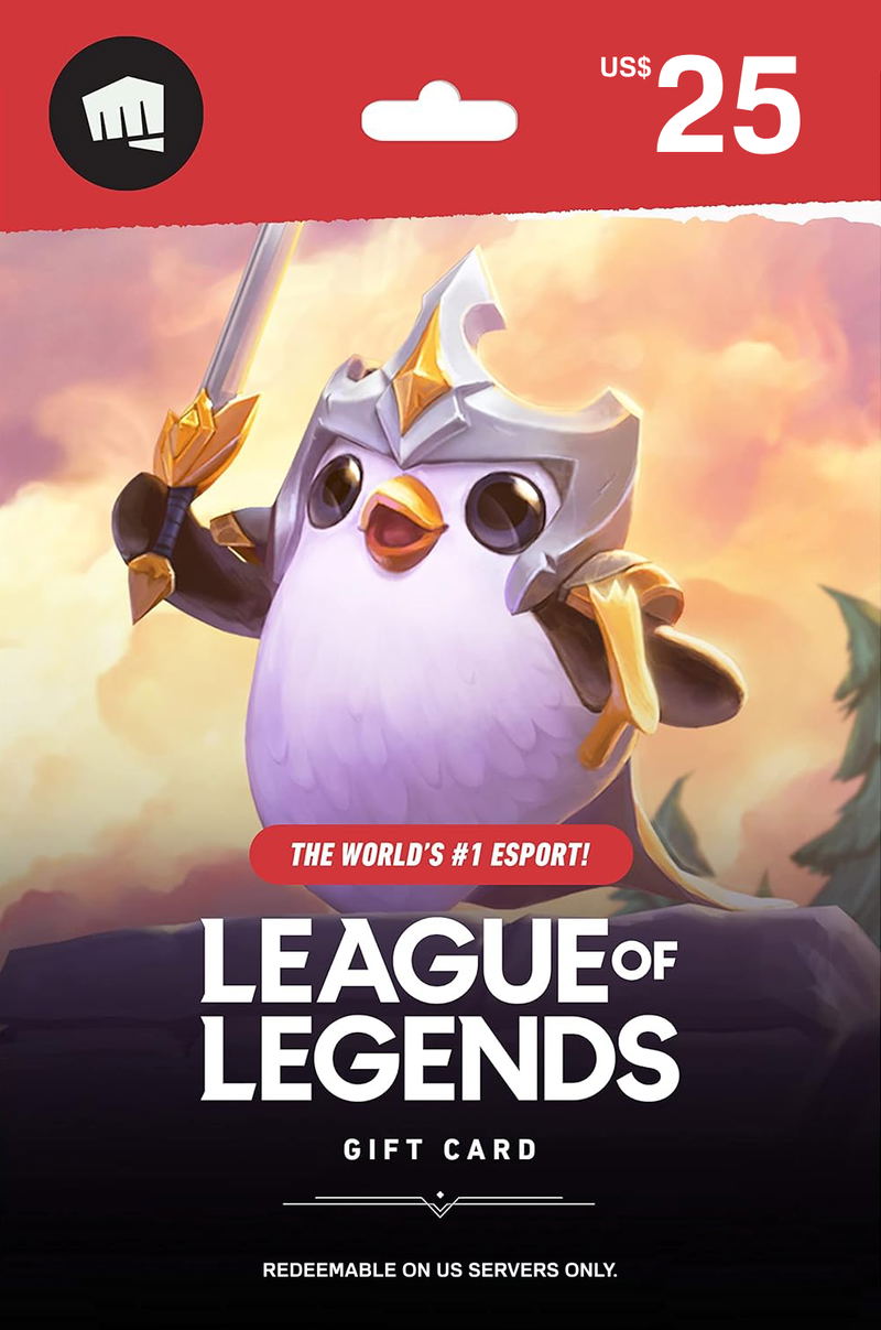 League of Legends Gift Card 25 USD | US Account Only digital