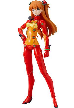 Neon Genesis Evangelion Rebuild of Evangelion Non Scale Pre-Painted PVC Figure: figma Shikinami Asuka Langley Test  Plugsuit Ver._