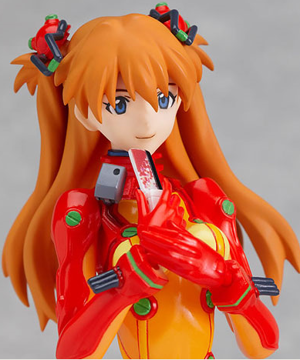 Neon Genesis Evangelion Rebuild of Evangelion Non Scale Pre-Painted PVC Figure: figma Shikinami Asuka Langley Test  Plugsuit Ver.