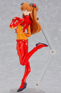 Neon Genesis Evangelion Rebuild of Evangelion Non Scale Pre-Painted PVC Figure: figma Shikinami Asuka Langley Test  Plugsuit Ver.