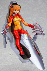 Neon Genesis Evangelion Rebuild of Evangelion Non Scale Pre-Painted PVC Figure: figma Shikinami Asuka Langley Test  Plugsuit Ver.