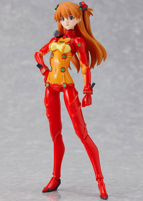 Neon Genesis Evangelion Rebuild of Evangelion Non Scale Pre-Painted PVC Figure: figma Shikinami Asuka Langley Test  Plugsuit Ver. image 3
