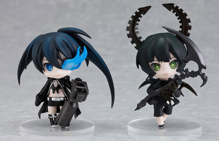 Nendoroid Petite Black Rock Shooter Pre-Painted PVC Set: Black Rock Shooter & Dead Master image 1