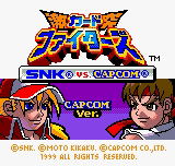 SNK vs. Capcom: Card Fighter's Clash: Capcom ver._