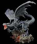 Yu-Gi-Oh! Duel Monsters Artwork Series Pre-Painted Polystone Statue: Red Eyes Black Dragon thumbnail 1