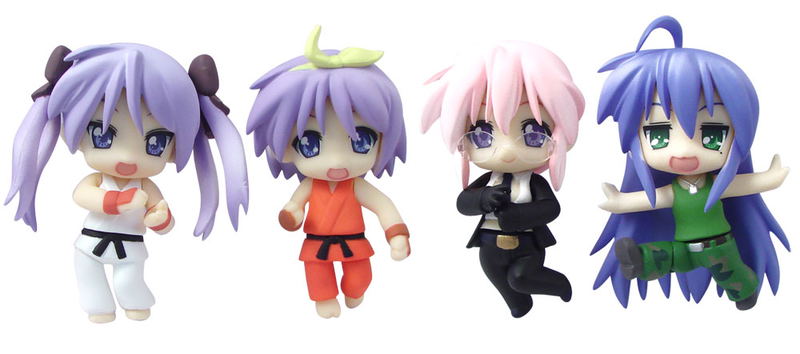Nendoroid Petite Non Scale Pre-Painted Figure: Lucky Star x Street Fighter image 1