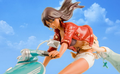 Michiko to Hatchin 1/12 Scale Pre-Painted Polystone Figure: Michiko to Hatchin (Jump Version) thumbnail 1