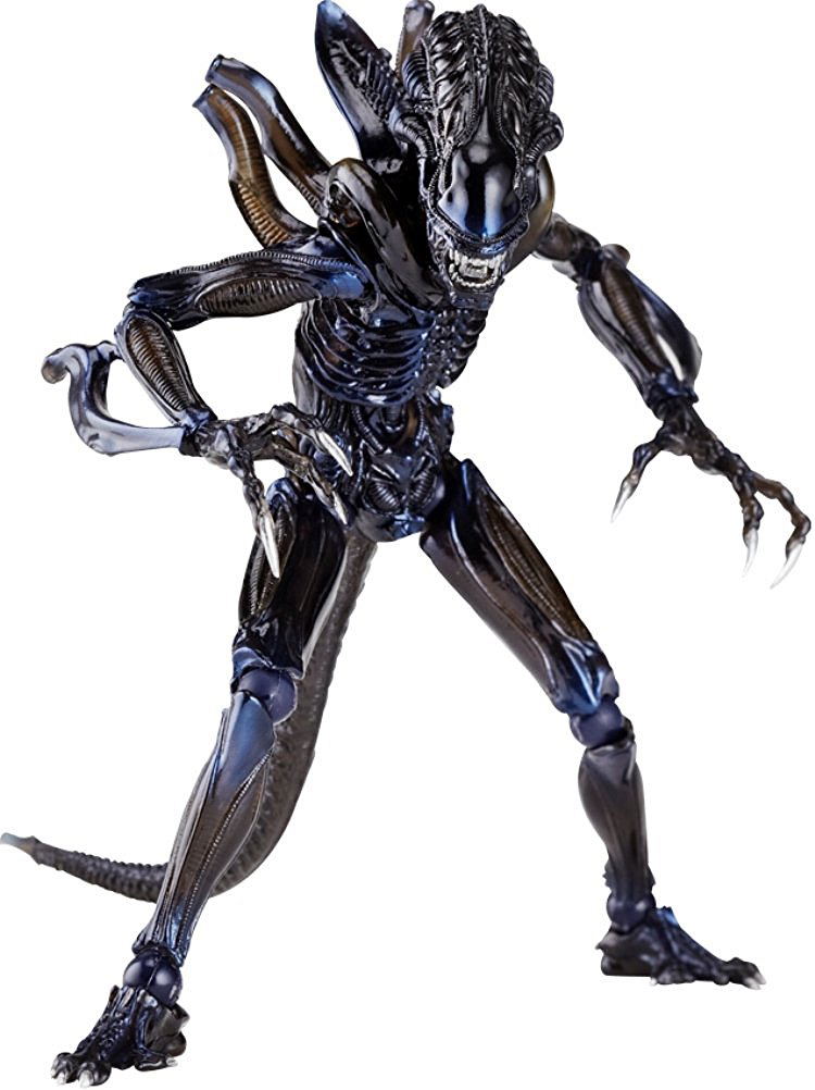 SCI-FI Revoltech Series No.0016 Pre-Painted PVC Figure: Alien Warrior (Re-Run) image 1