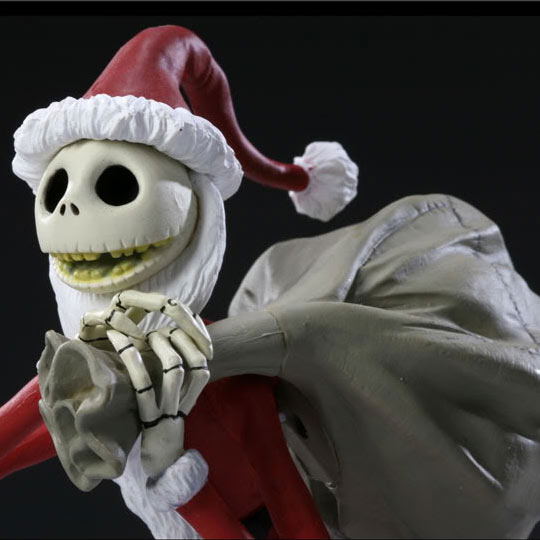 The Nightmare Before Christmas Pre-Painted Desktop PVC Figure: Santa Jack & Zero image 1